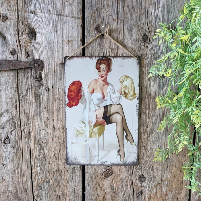 Affiche Betty plaque murale pin-up